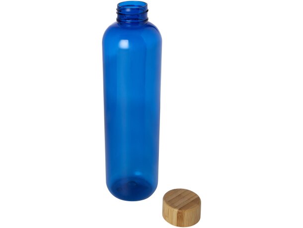 Bidón Ziggs 1000 ml PET reciclado con tapa bambú certificado Azul detalle 7