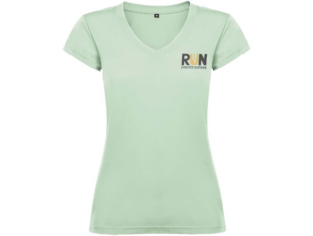 Camiseta cuello pico mujer Roly Victoria algodón 155 g/m² detalle 41