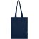 Bolsa tote 7L algodón reciclado certificado GRS Peru Blend Azul marino detalle 16