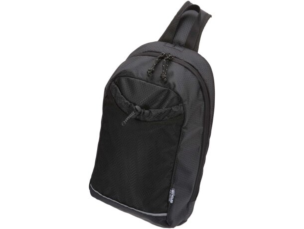 Bolsa cruzada de hidratación Nomad 6L en poliéster reciclado Negro intenso detalle 5