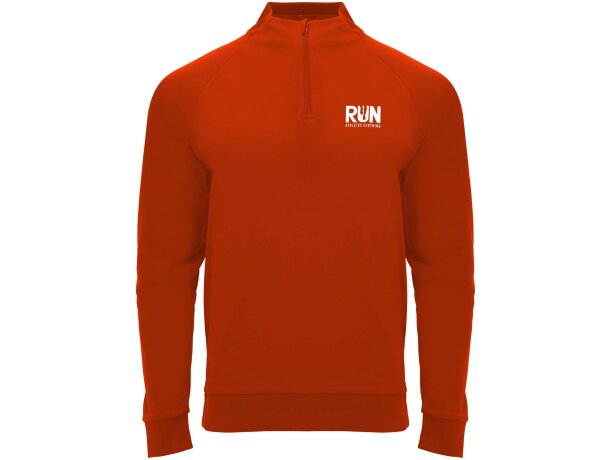 Sudadera técnica con cremallera un cuarto Epiro de Roly Rojo detalle 25