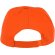 Gorra infantil de 5 paneles Feniks Kids Naranja detalle 16