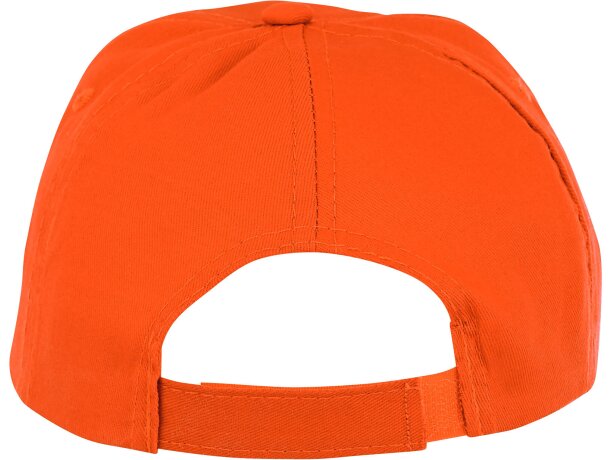 Gorra infantil de 5 paneles Feniks Kids Naranja detalle 15