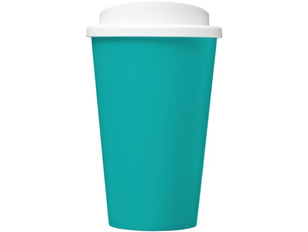 Vaso térmico Americano 350 ml con aislamiento de doble pared Azul aqua/blanco detalle 62