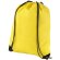 mochila saco clasica con cuerdas y esquinas reforzadas amarillo