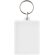 Llavero rectangular Vito con encarte personalizable FSC Transparente claro detalle 1