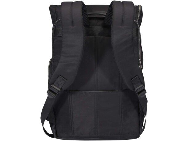 Mochila enrollable Rhine nylon reciclado GRS para portátil 15 Negro intenso detalle 3