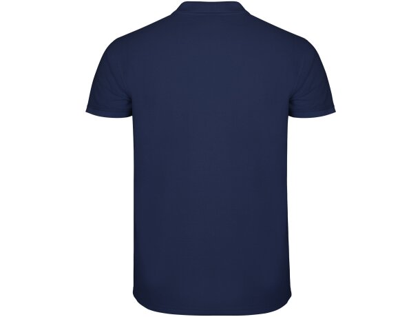 Polo de manga corta infantil Star Roly en punto piqué Azul marino detalle 20