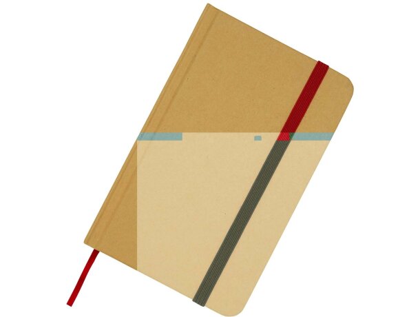 Libreta tapa dura A6 Reed con papel certificado FSC Verde bosque detalle 10