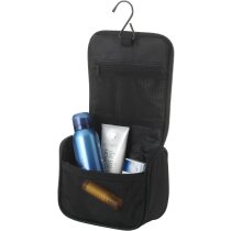 Neceser pequeño y compacto con gancho para colgar personalizado negro intenso
