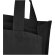 Bolsa tote con fuelle algodón reciclado certificado GRS Odessa Negro intenso detalle 10