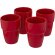 Set de regalo de 4 vasos apilables de 280 ml Staki Rojo detalle 16