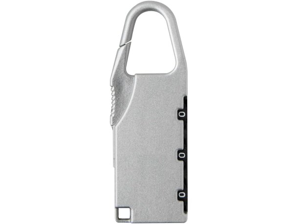 Candado equipaje Traveler aleación zinc combinación 3 dígitos Plateado detalle 10
