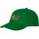 Gorra promocional de 5 paneles con impresión personalizada Verde helecho detalle 56