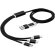 Cable de carga personalizado 100 cm con 5 conectores Versatile Negro intenso