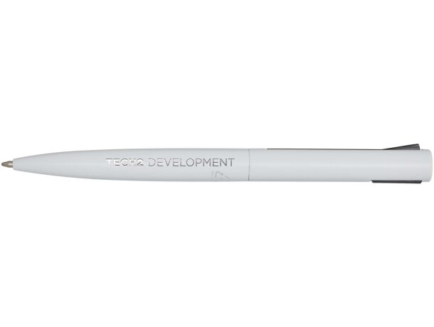 Bolígrafo Juana de aluminio reciclado con clip basculante Blanco detalle 3