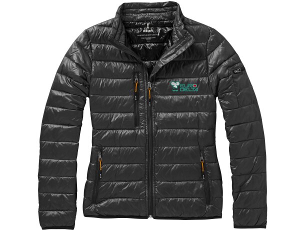 Chaqueta plumón natural mujer Scotia con certificación RDS Antracita detalle 25