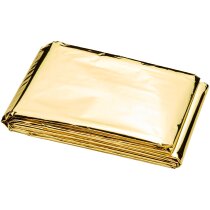 Manta térmica Frederik reversible plateado dorado