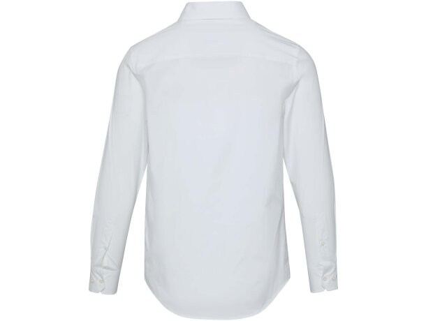 Camisa Carnelian popelina algodón BCI elástico hombre Blanco detalle 5