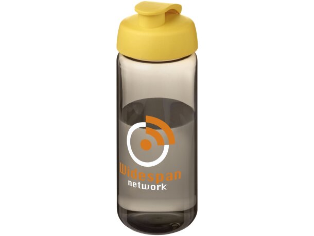 Bidón deportivo con tapa Flip de 600 ml H2O Active® Octave Tritan™ Carbón/amarillo detalle 18
