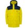 Chaqueta acolchada infantil Tallin Roly con capucha fija Amarillo/azul marino detalle 4