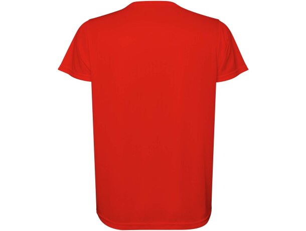 Camiseta técnica hombre Estoril Roly poliéster reciclado Rojo detalle 18
