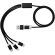 Cable de carga personalizado 100 cm con 5 conectores Versatile Negro intenso detalle 14