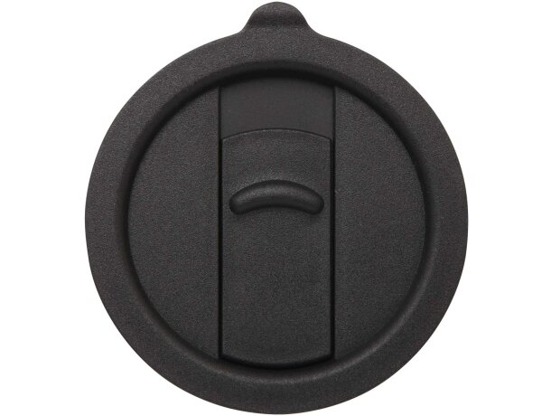 Taza térmica de gres Carter con tapa antiderrame 450ml Negro intenso detalle 4