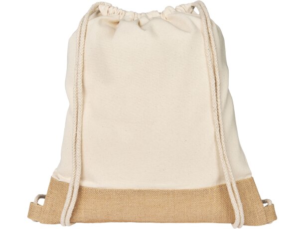 Mochila de cuerdas de yute de algodón 5L Delhi Natural/natural detalle 2