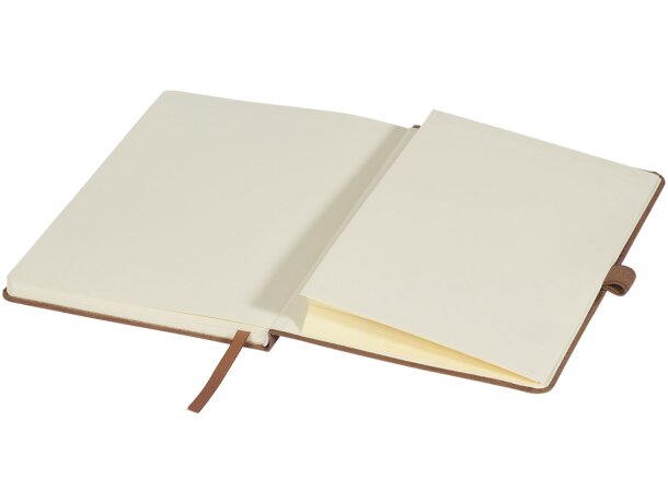 Libreta A5 de ante Carbony Marrón detalle 11