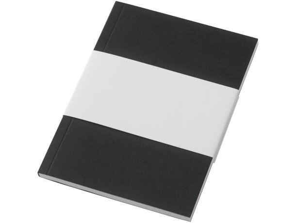 Libreta A6 tapa blanda Novella Austen papel FSC Negro intenso detalle 10