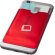 Portatarjetas para smartphone con protección RFID Exeter Rojo detalle 1