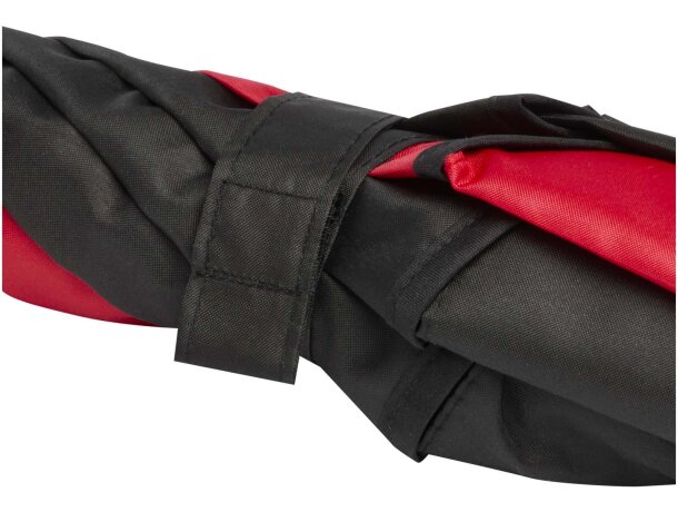 Paraguas cortaviento Jeff con apertura automática y fibra vidrio Rojo detalle 11