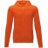Sudadera con capucha y cremallera completa hombre Theron Naranja detalle 12