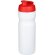 Baseline® Plus Bidón deportivo con tapa Flip de 650 ml Blanco/rojo