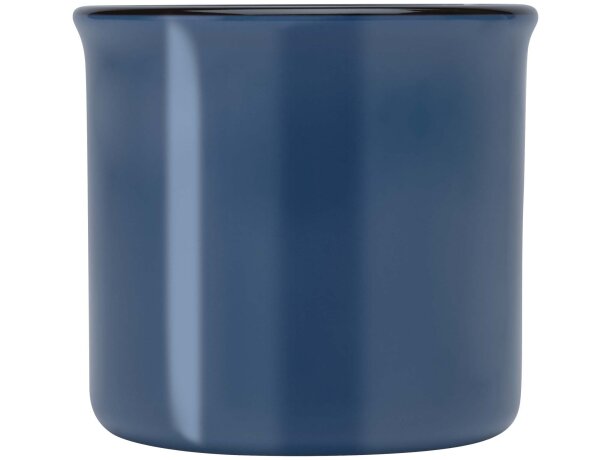 Taza cerámica Bari 240 ml diseño vintage acabado brillante Azul océano detalle 11