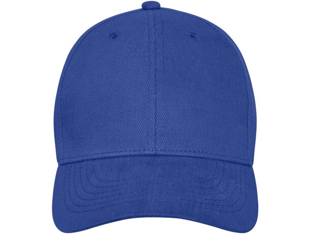 Gorra con visera precurvada y 6 paneles. Ideal para publicidad. Azul detalle 16