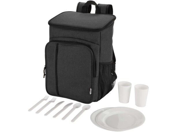 Mochila picnic nevera Tundra 20L con cubiertos y certificado GRS detalle 4