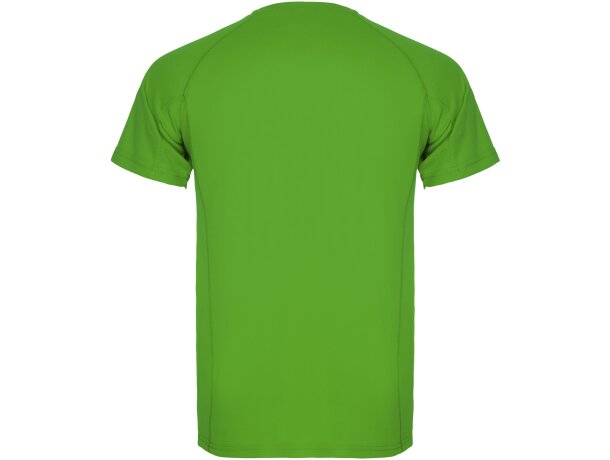 Camiseta deportiva infantil Montecarlo Roly punto piqué Verde helecho detalle 26