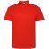 Polo manga corta hombre Tormo Roly poliéster reciclado Rojo