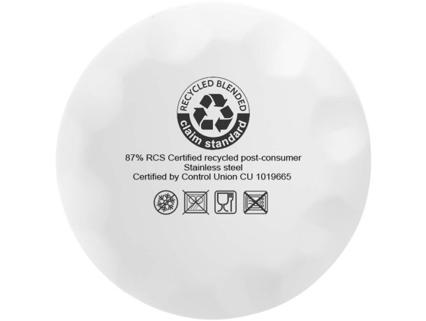 Bidón Cove acero inoxidable reciclado 500ml aislamiento térmico Blanco detalle 4