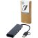 Hub USB 2.0 Rise de aluminio reciclado con 4 puertos y tipo C Negro intenso detalle 6