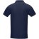 Polo orgánico GOTS de manga corta para hombre Graphite Azul marino detalle 8