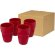 Set de regalo de 4 vasos apilables de 280 ml Staki Rojo