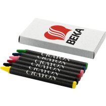 Caja de cartón con 6 ceras personalizado de colores barata Caja de cartón con 6 ceras personalizado de colores barata