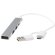 Hub USB Alkaid de aluminio reciclado con 4 puertos tipo C y A Plateado detalle 6