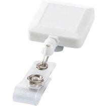 Llavero extensible con credencial blanco Llavero extensible con credencial blanco