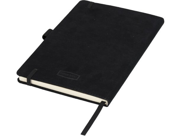 Libreta A5 de ante Carbony Negro intenso detalle 3