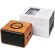 Altavoz bluetooth caoba personalizado con carga