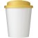 Vasos de plástico antiderrame pp reciclado 250ml Blanco/amarillo detalle 5